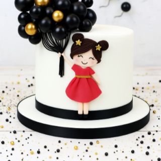 Luxusní detail na váš dort - Černé dekorační bubliny na dort 4ks za 59,-Kč. Chcete, aby váš dort působil opravdu elegantně...